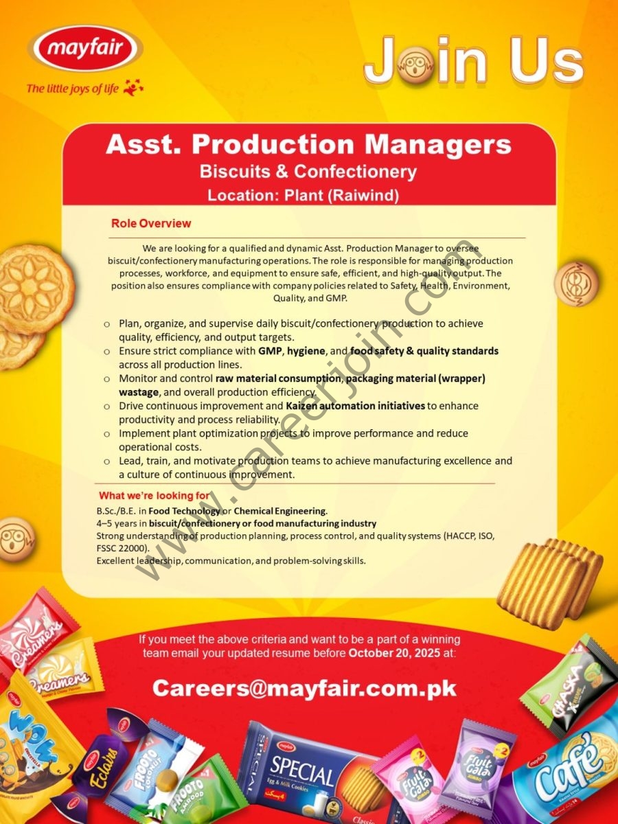 Mayfair Pakistan Jobs Assistant Production Managers 1