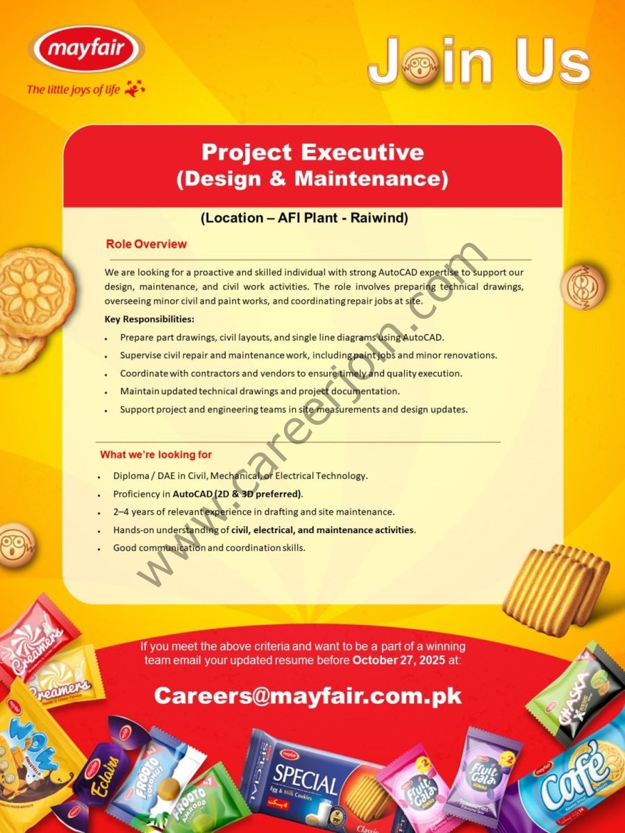 Mayfair Pakistan Jobs Project Executive 1
