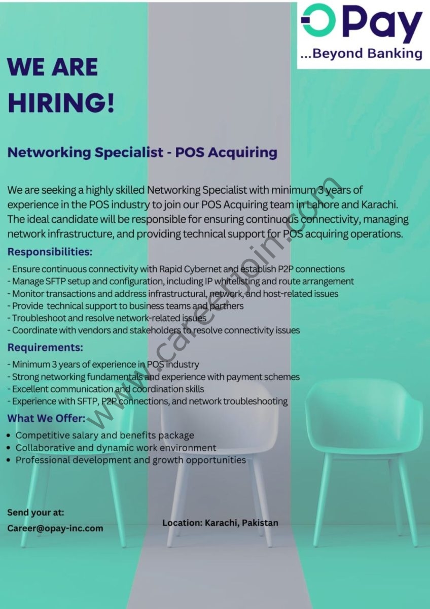 Opay Inc Jobs Networking Specialist POS Acquiring 1