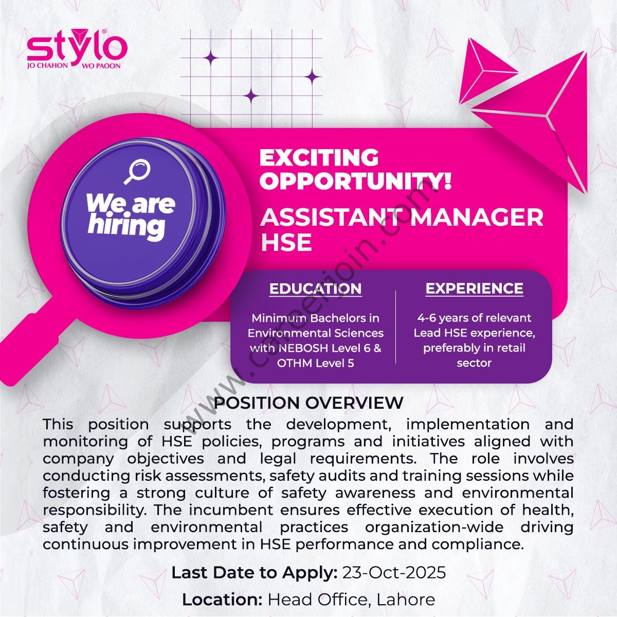 Stylo Pvt Ltd Jobs October 2025 3