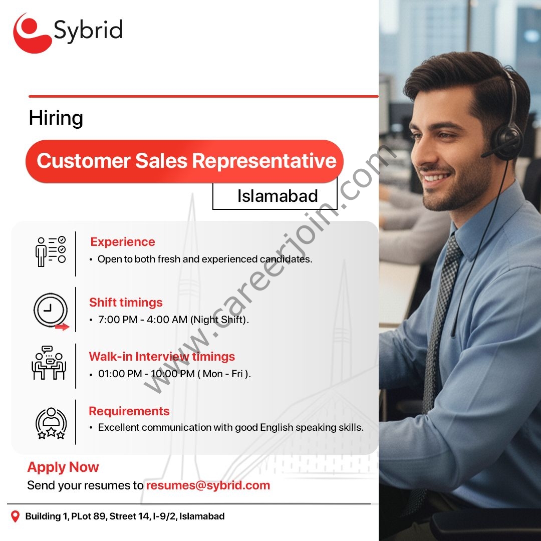 Sybrid Pvt Ltd Jobs Customer Sales Representatives 1