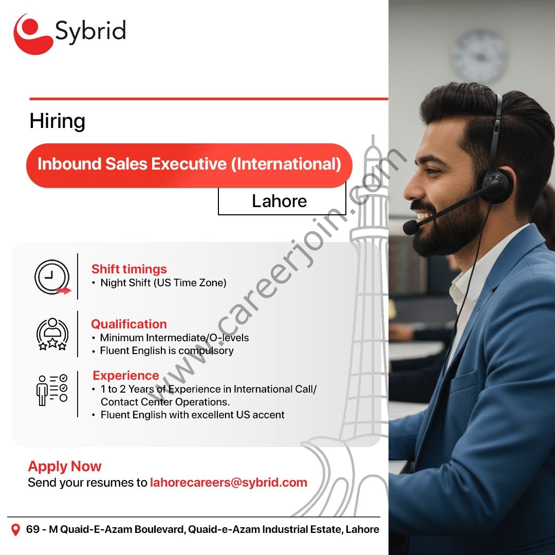 Sybrid Pvt Ltd Jobs Inbound Sales Executives 1