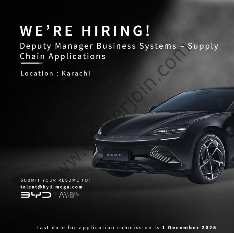BYD Pakistan Jobs December 2025 2