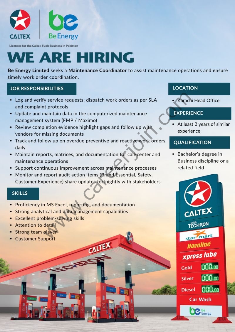 Be Energy Limited Jobs November 2025 2