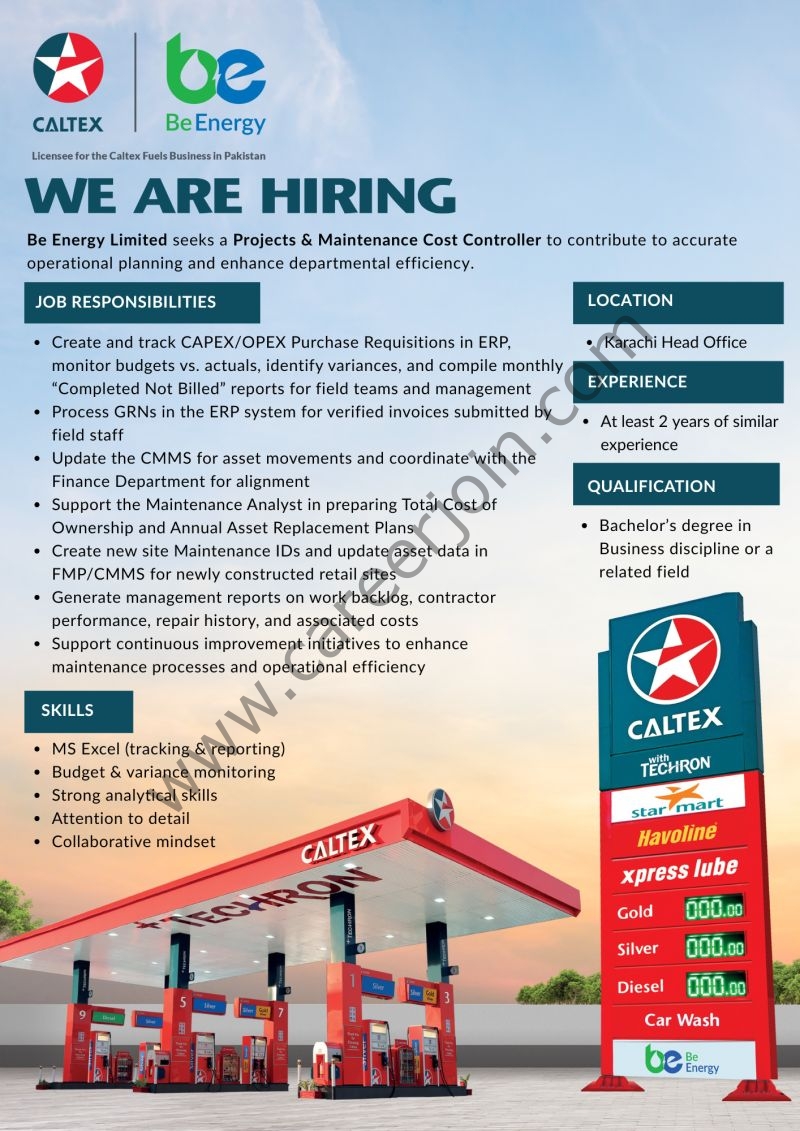 Be Energy Limited Jobs November 2025 1