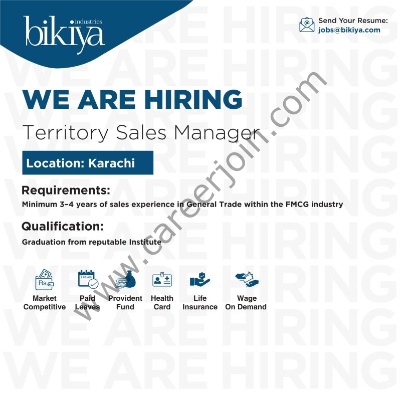 Bikiya Industries Pvt Ltd Jobs Territory Sales Manager 1