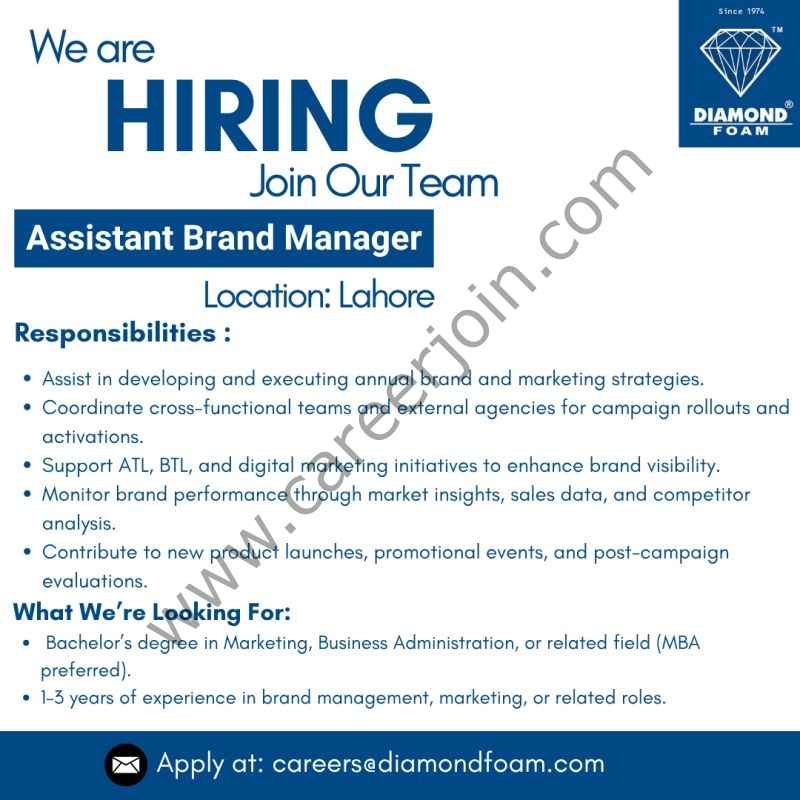 Diamond Foam Jobs November 2025 1