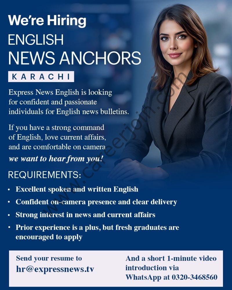 Express News Jobs English News Anchors 1