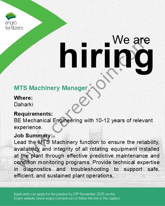 Engro Corporation Limited Jobs November 2025 1