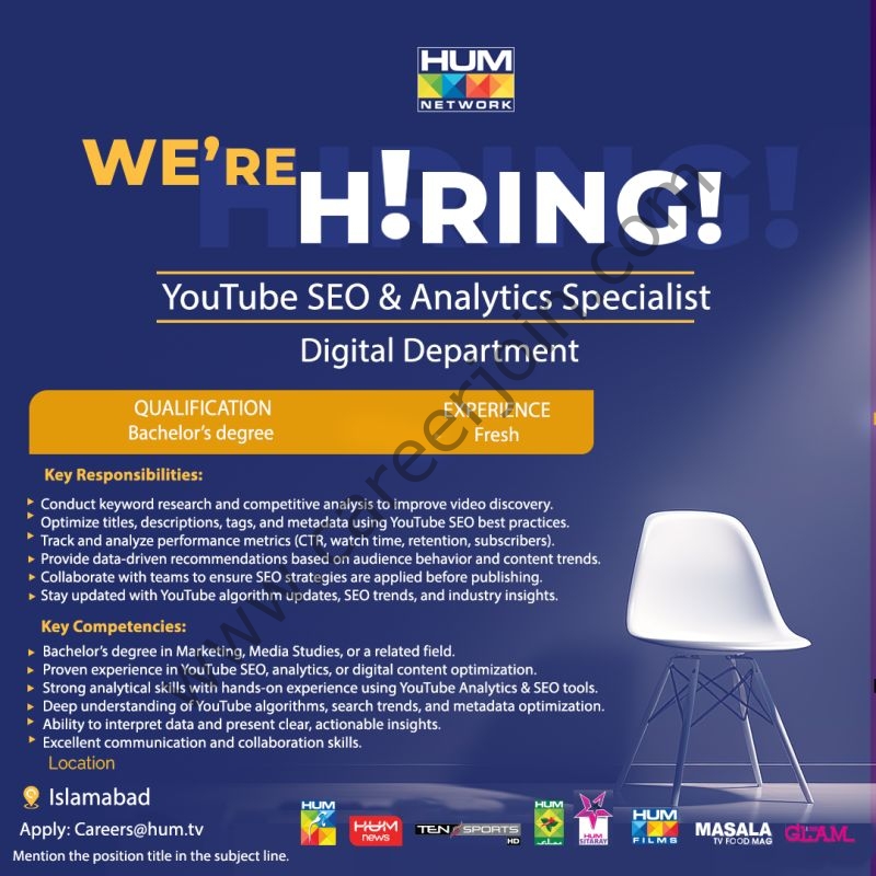 HUM TV Network Jobs November 2025 2