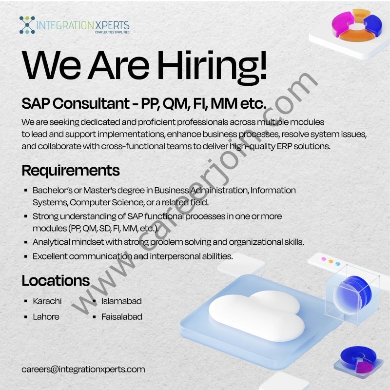Integration Xperts Pvt Ltd Jobs SAP Consultants 1