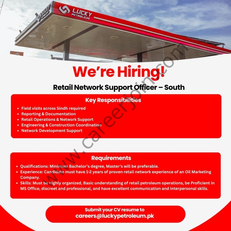 Lucky Petroleum Pvt Ltd Jobs Retail Network Support Officer 1