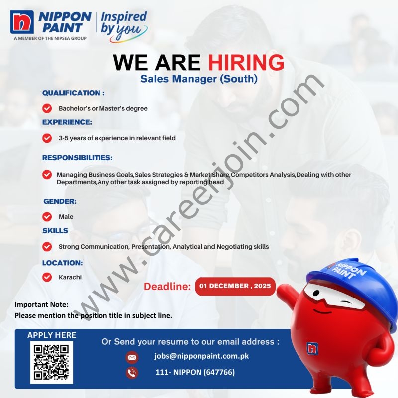 Nippon Paint Jobs November 2025 2