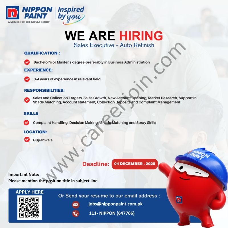 Nippon Paints Jobs Sales Executive 1