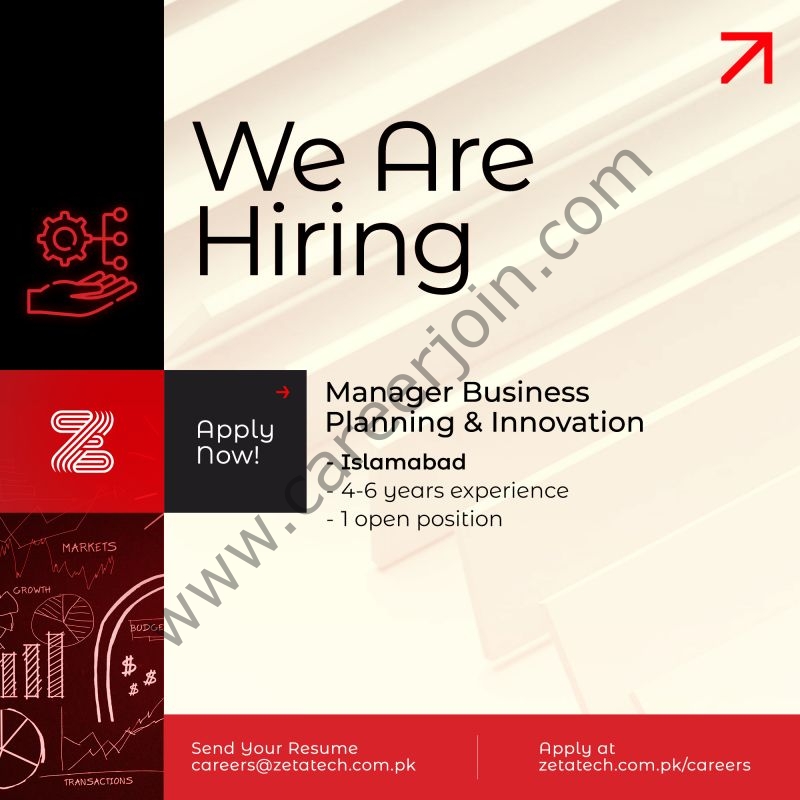 Zeta Technologies Jobs Manager Business Planning & Innovation 1