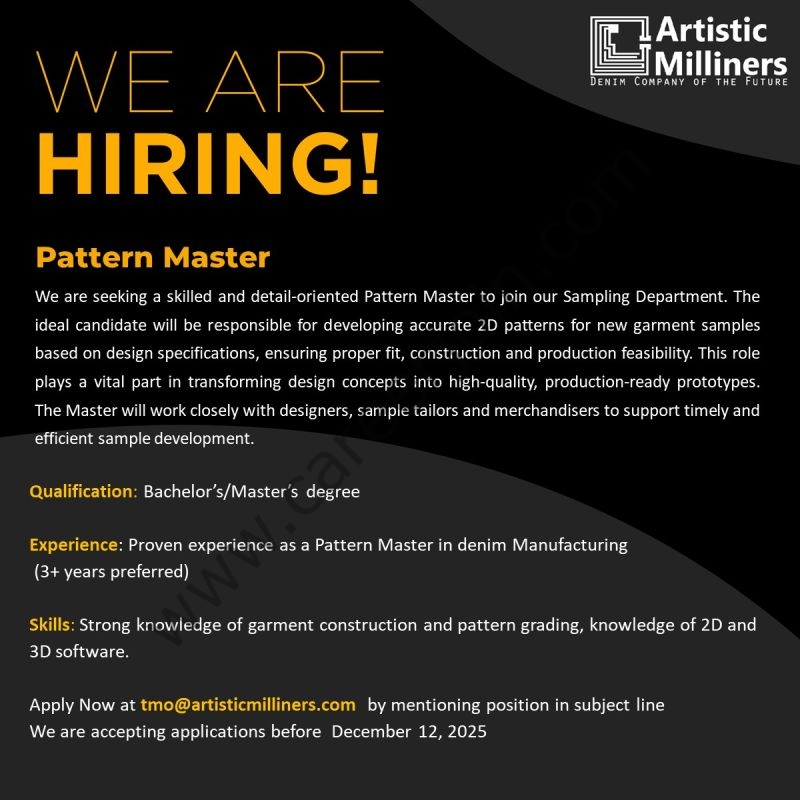 Artistic Milliners Pvt Ltd Jobs December 2025 1