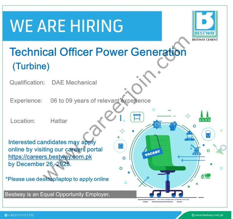 Bestway Cement Limited Jobs December 2025 2