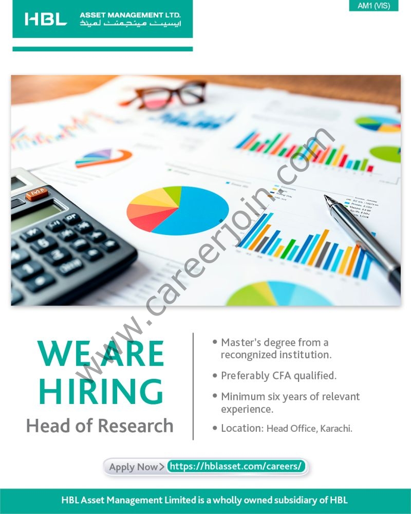 HBL Asset Management Limited Jobs Head of Research 1