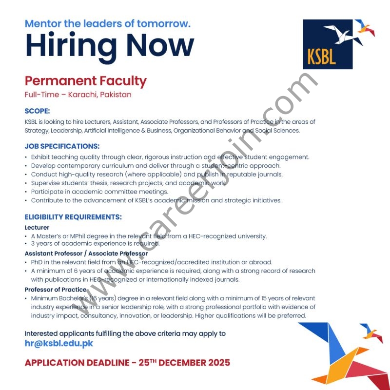 KSBL Jobs December 2025 1