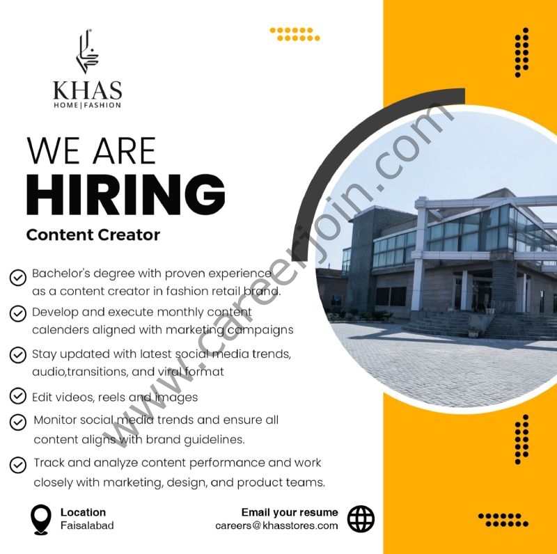 Khas Store Jobs Content Creator 1