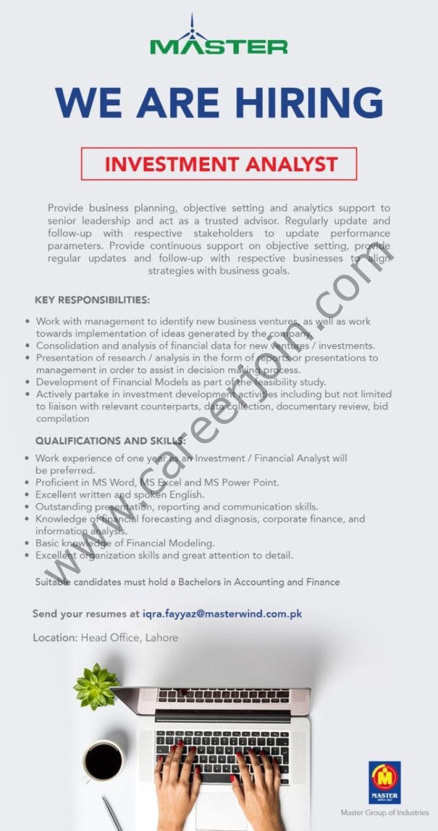 Master Wind Energy Jobs Investment Analyst 1