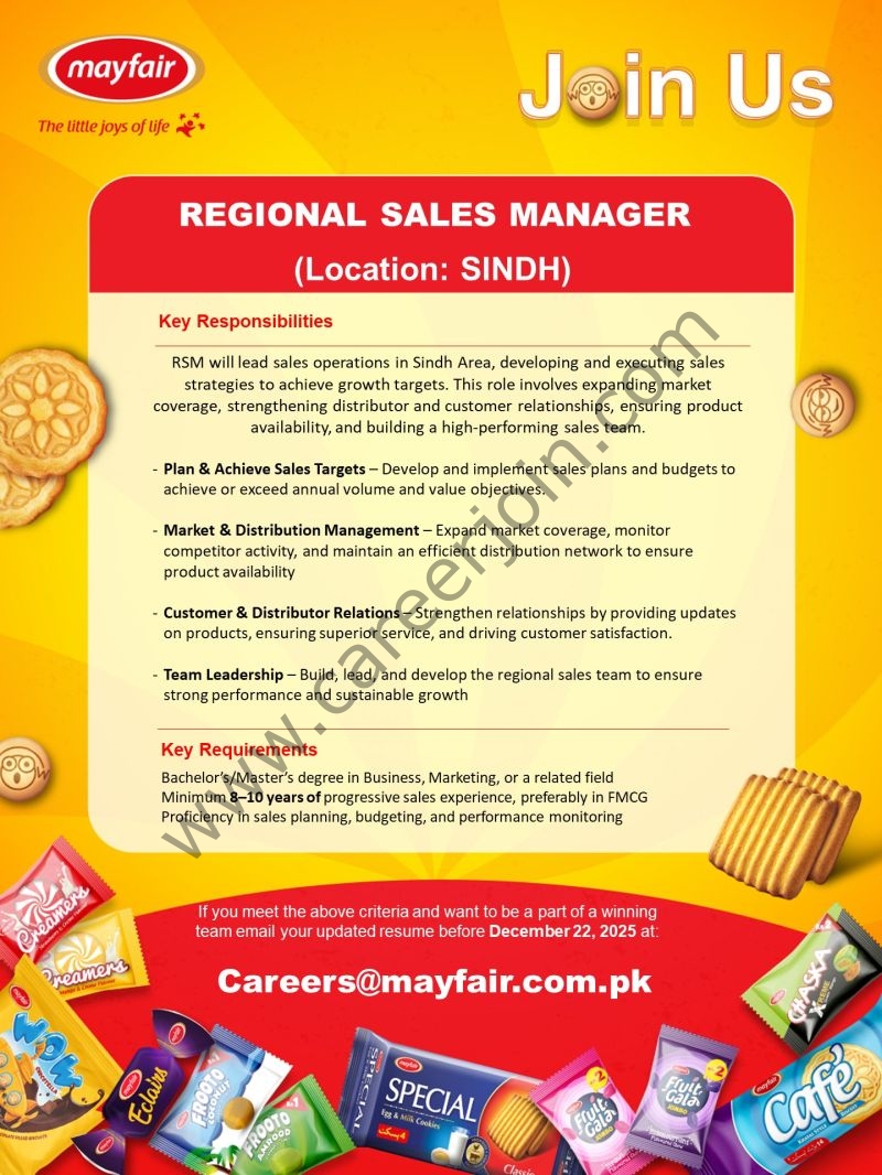 Mayfair Pakistan Jobs Regional Sales Manager 1
