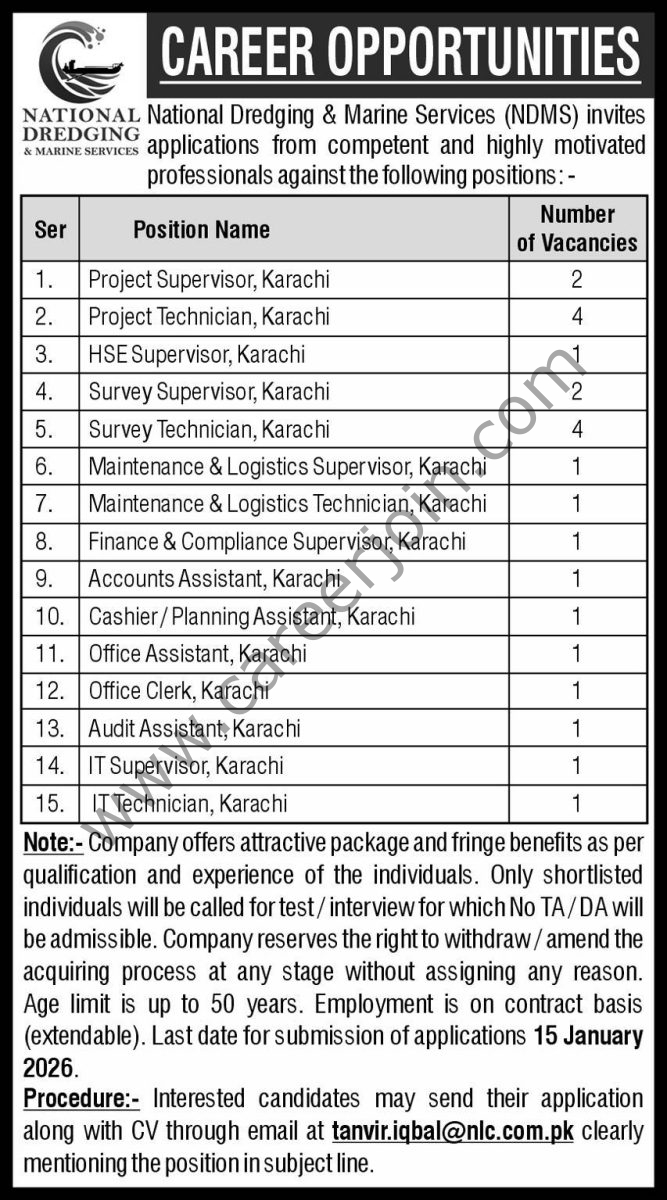 National Dredging & Marine Services Jobs 31 December 2025 Express 1