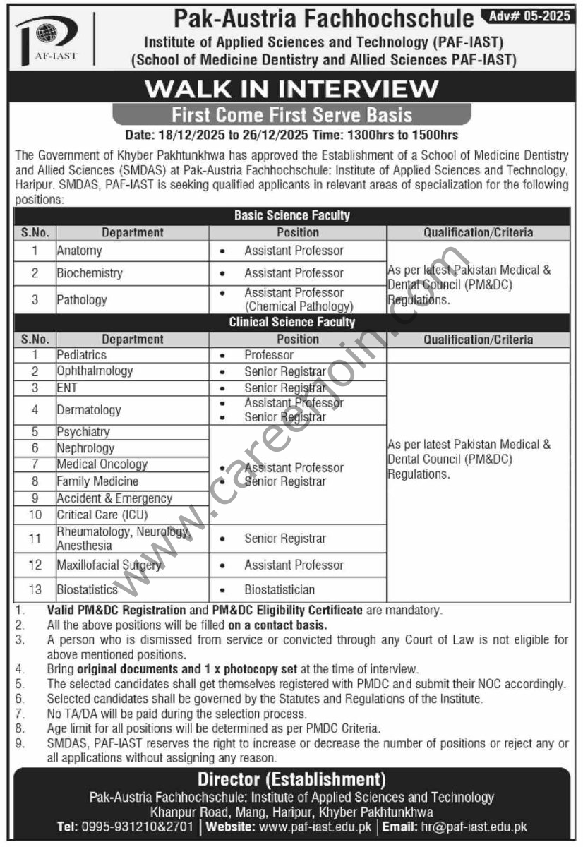 Paki Austria Fachhochschule Jobs 18 December 2025 Dawn 1