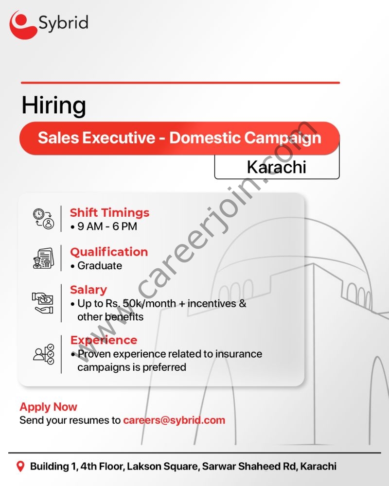 Sybrid Pvt Ltd Jobs Sales Executives Domestic Campaign 1