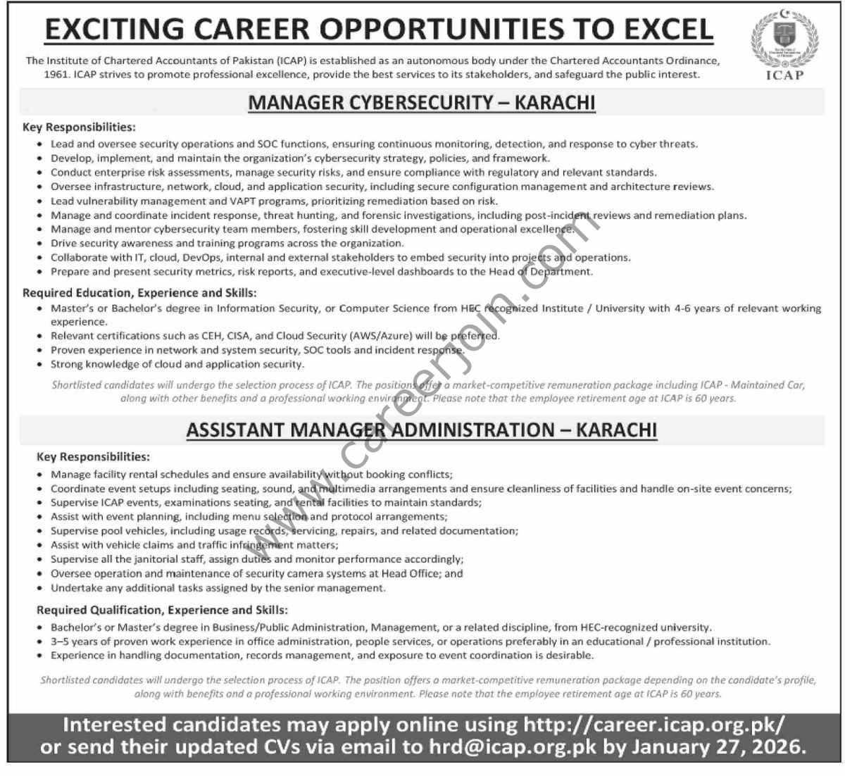 ICAP Jobs 13 January 2026 Dawn 1