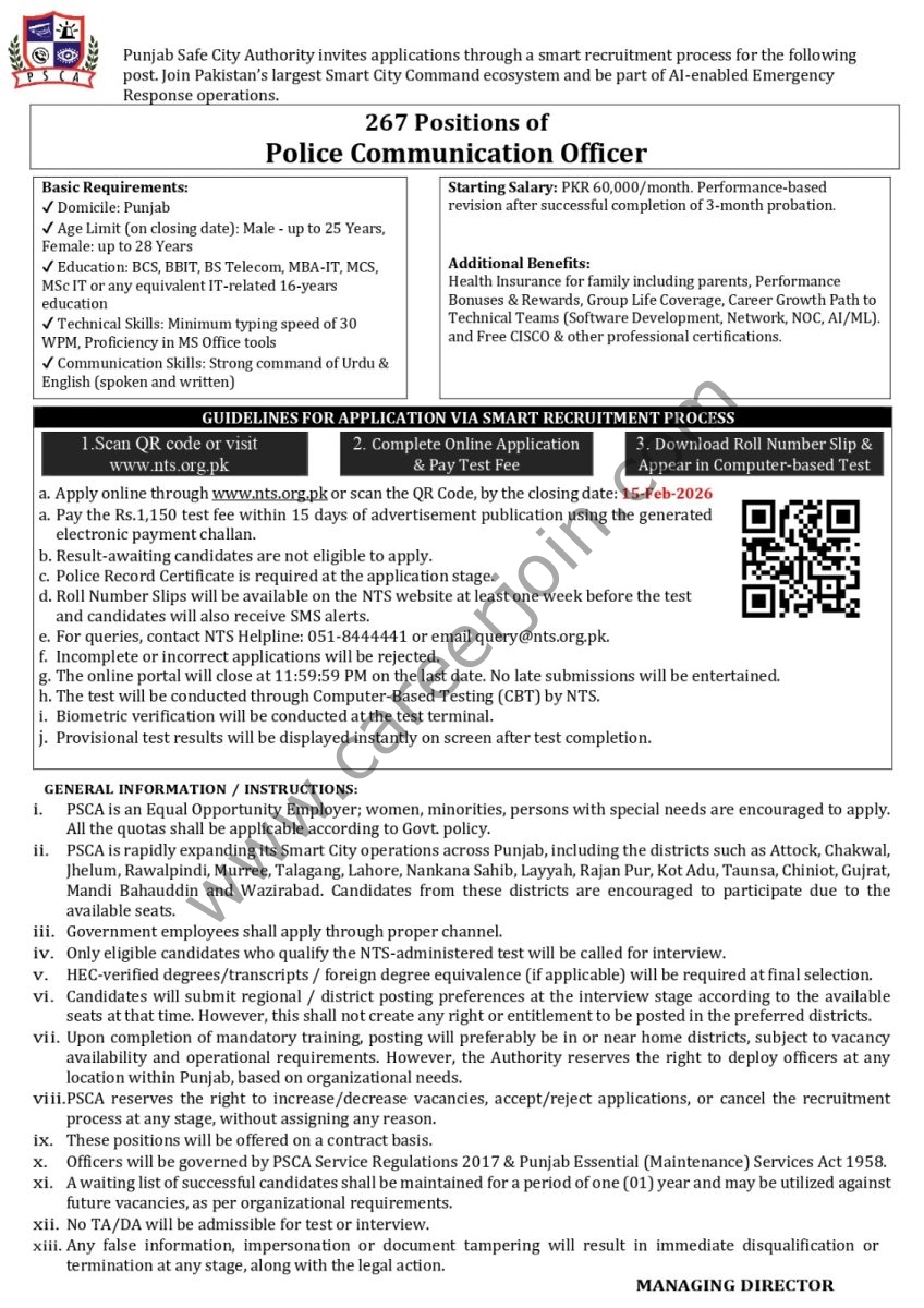Punjab Safe City Authority Jobs February 2026 1