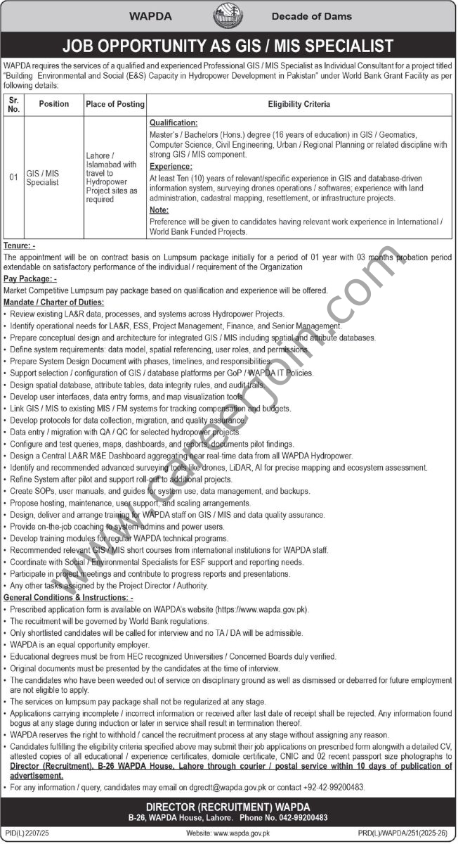 WAPDA Jobs 13 February 2026 Express Tribune 1