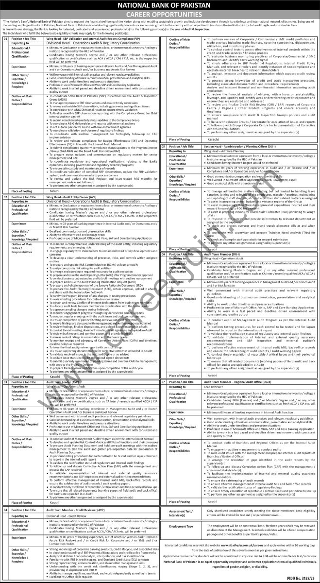 National Bank of Pakistan NBP Jobs 29 March 2026 Express Tribune 1
