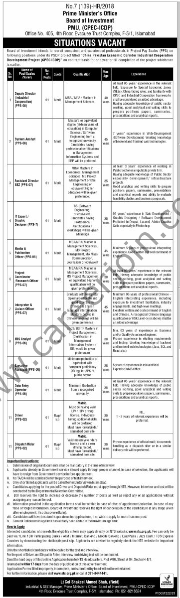 PM Board Of Investment BOI Jobs 08 March 2026 Express Tribune 1