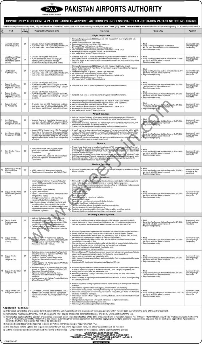 Pakistan Airports Authority PAA Jobs 19 March 2026 Express 1
