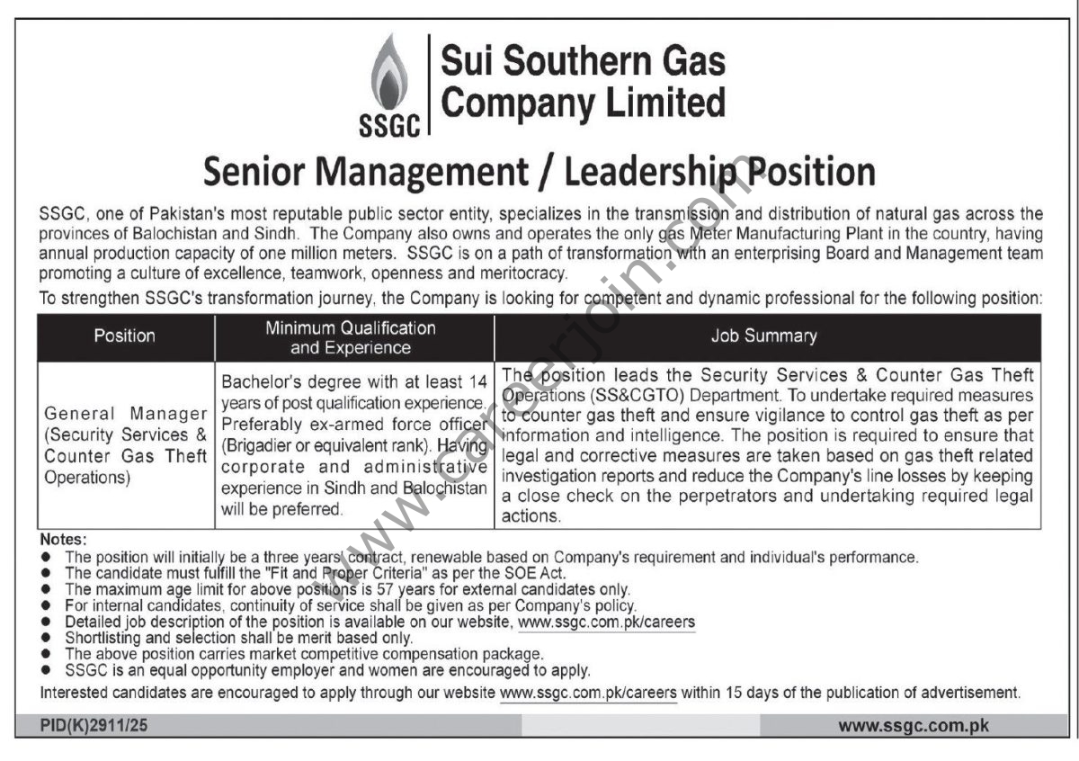 Sui Southern Gas Co SSGC Jobs 04 March 2026 Express Tribune 1