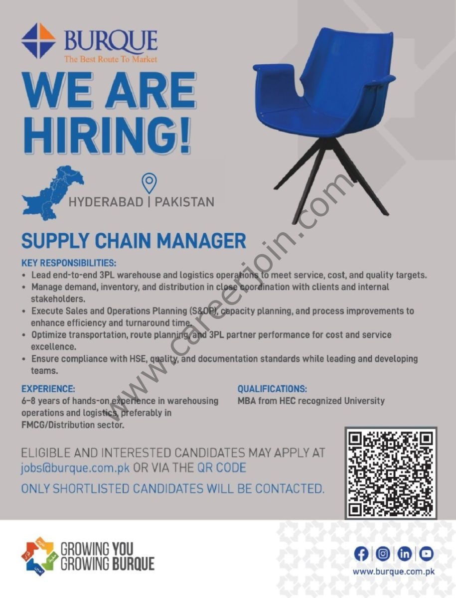 Burque Coporation Limited Jobs Supply Chain Manager 1