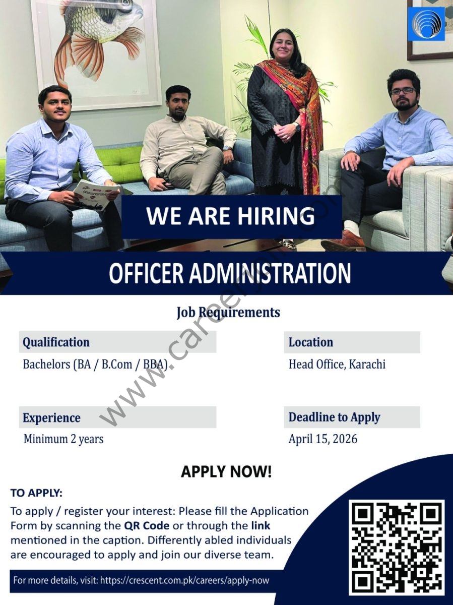 Crescent Steel & Allied Products Limited Jobs Officer Administration 1