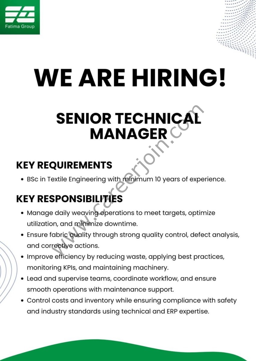 Fatima Group Jobs April 2026 1