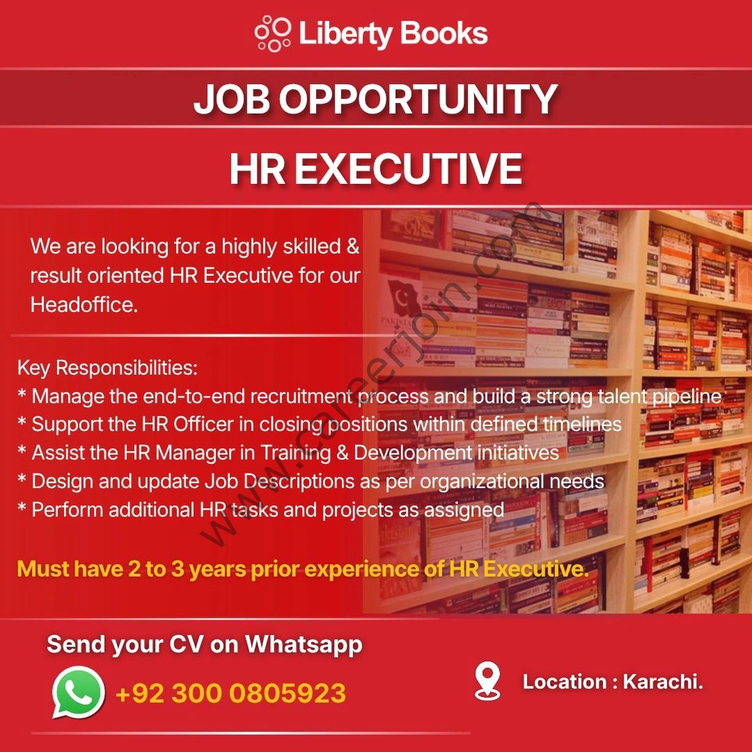 Liberty Books Jobs April 2026 2