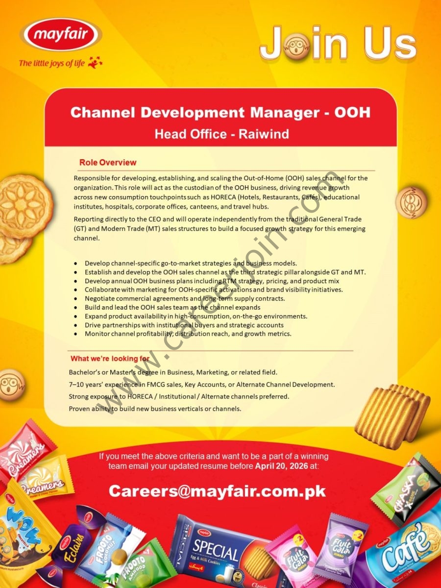 Mayfair Pakistan Jobs Channel Development Manager 1