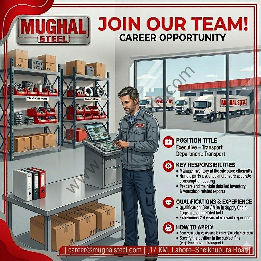 Mughal Steel Jobs Executive Transport 1
