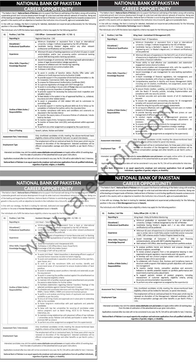 NBP National Bank of Pakistan Jobs 26 April 2026 Express Tribune 01 1