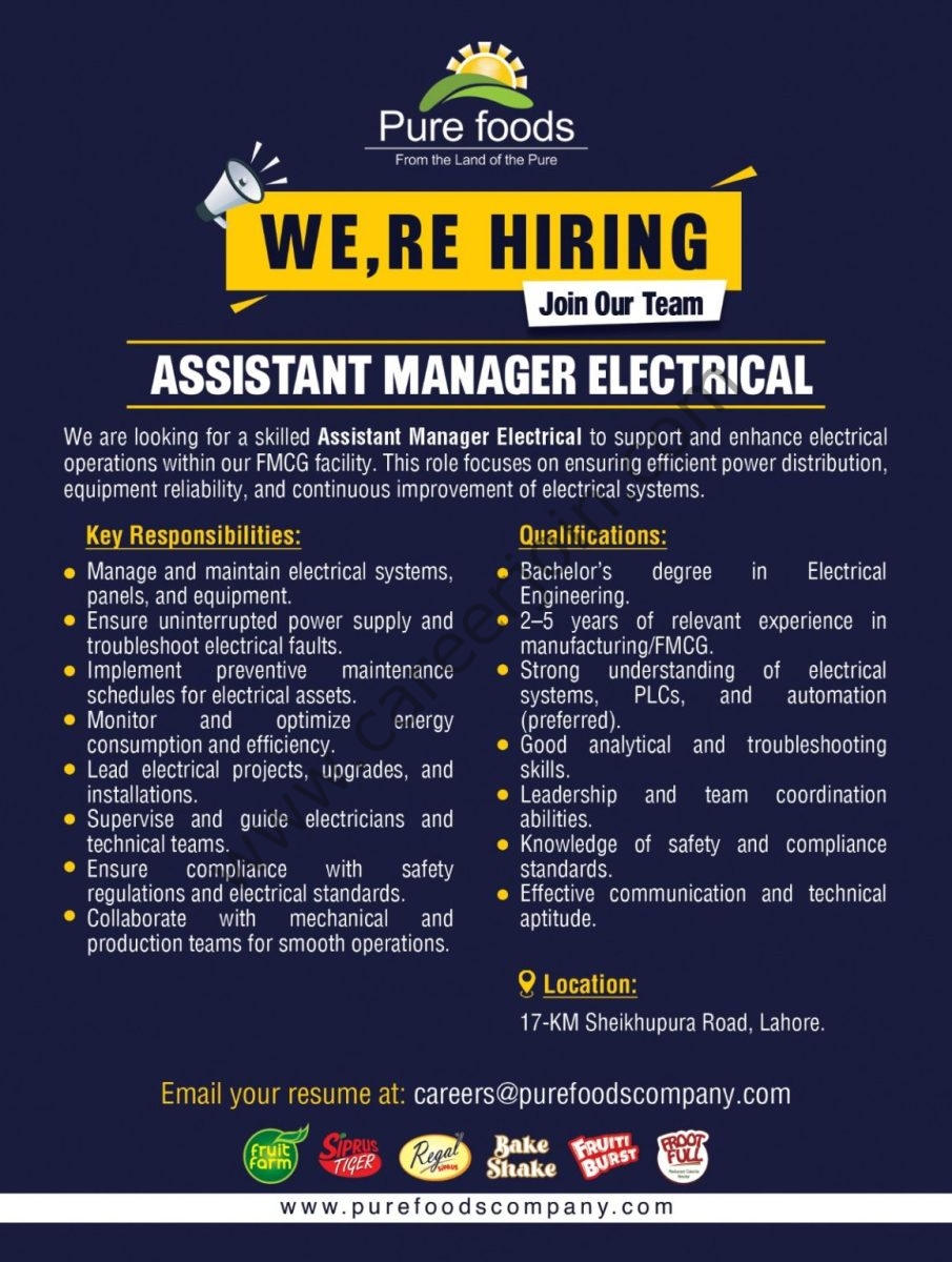 Pure Foods Pvt Ltd Jobs April 2026 2