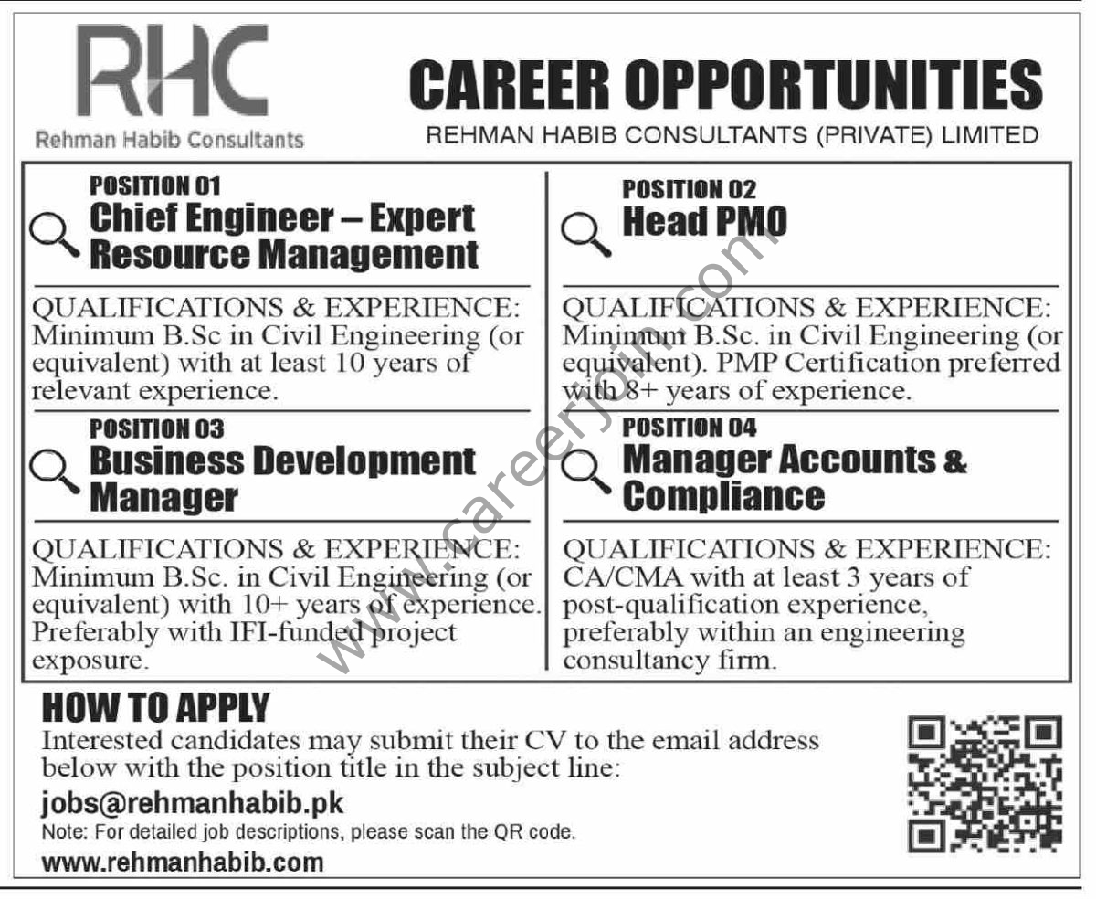 Rahman Habib Consultant Jobs 12 April 2026 Dawn 1
