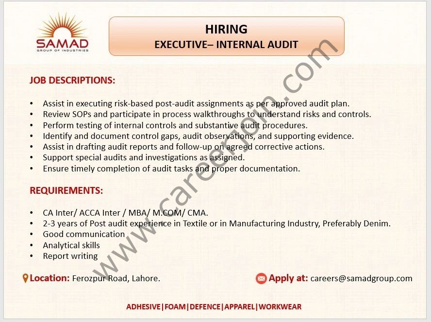 Samad Group Jobs April 2026 1