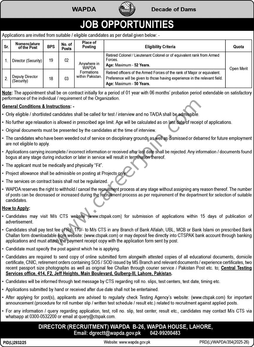 Wapda Jobs 29 April 2026 Express 1