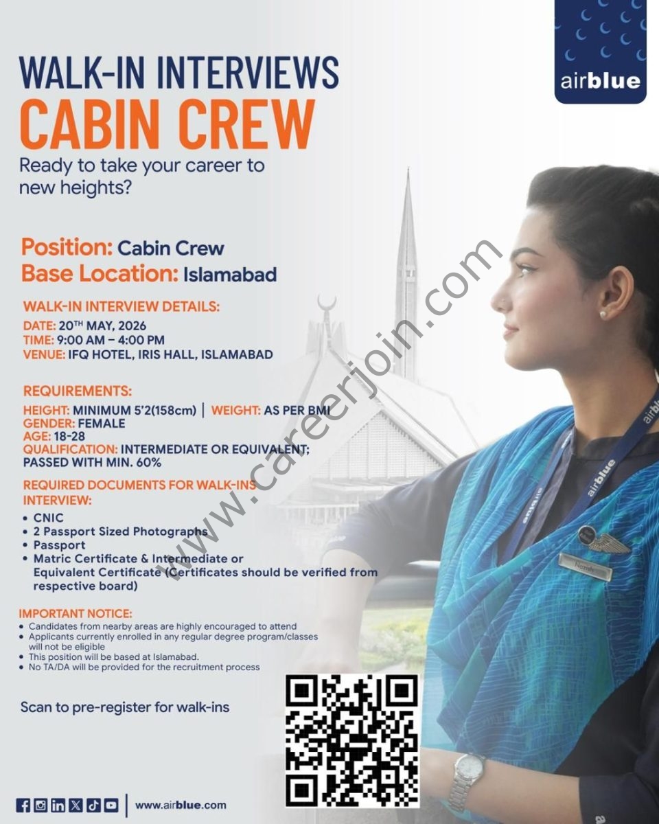 Airblue Pakistan Jobs May 2026 1