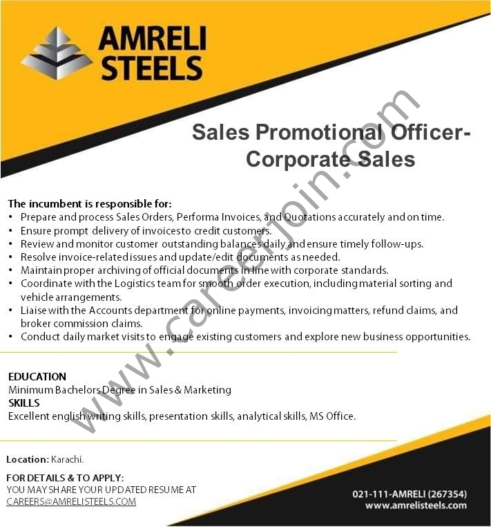Amreli Steels Jobs May 2026 2