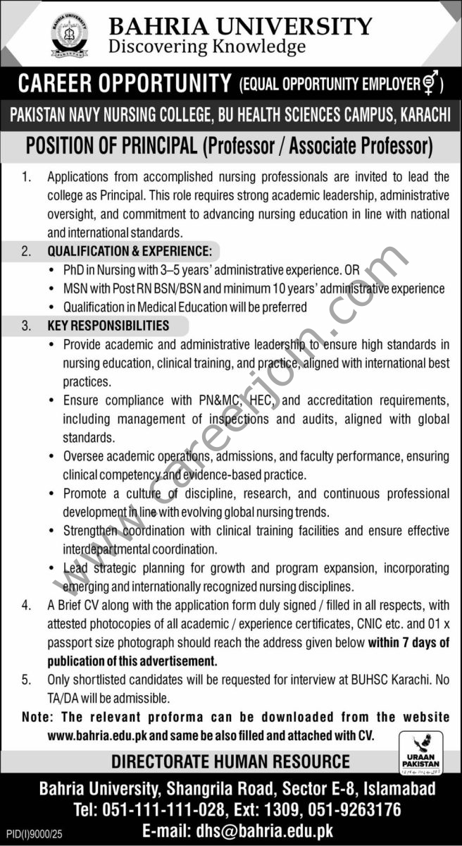 Bahria University Jobs 08 May 2026 Express 1